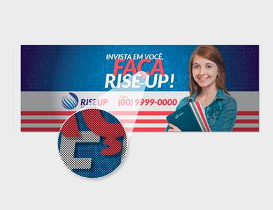 Adesivo Perfurado 60x40cm - 4x0 - 20 unid