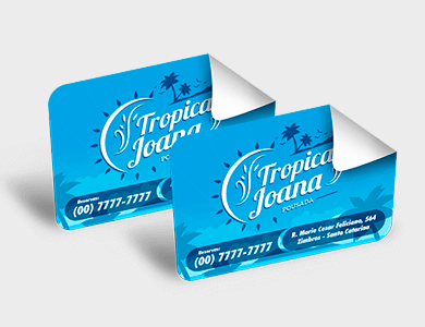 Adesivo em Vinil 8x30 - 4x0 - 1000 unid