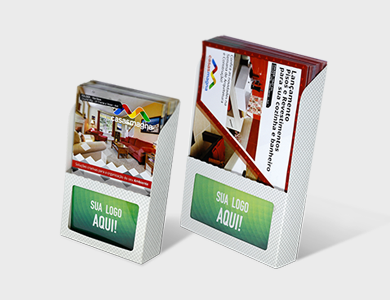 Display Porta-Folheto 10,2x15x2,8cm  - 4x0 - 5 unid
