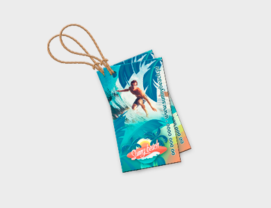 Tag Kraft 240g Sem Verniz 5x9cm - 1x1 - 100 unid