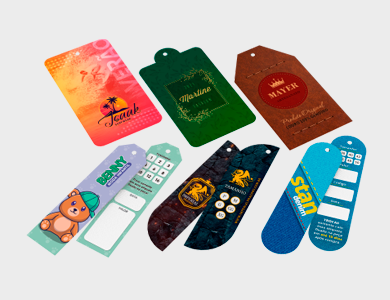 Tag Especial Couchê 250g Laminação Fosca e Verniz Localizado 8,8x4,8cm - 4x4 - 500 unid