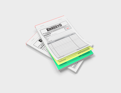 Bloco/Talão Numerado 1 via Sulfite 75g 21x29,7cm - 1x1 - 20 unid