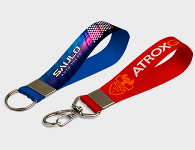 Chaveiro Cordão em Poliéster Acetinado 20m com Fecho em Argola - 11x2cm - 4x0 - 60 unid